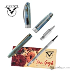 Visconti Van Gogh Impressionist Rollerball Pen In Portrait Blue -Stationery Hub Cheap Store visconti van gogh impressionist rollerball pen in portrait blue 266