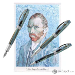 Visconti Van Gogh Impressionist Rollerball Pen In Portrait Blue -Stationery Hub Cheap Store visconti van gogh impressionist rollerball pen in portrait blue 970