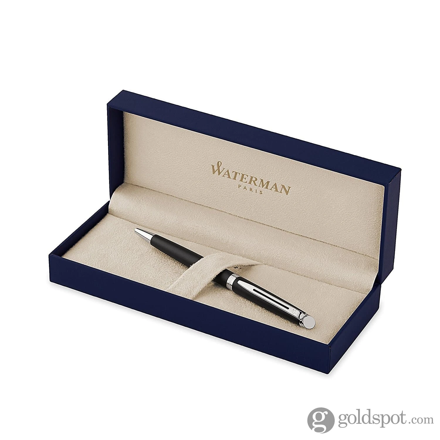 Waterman Hemisphere Ballpoint Pen In Matte Black With Chrome Trim 3 Waterman Hemisphere Ballpoint Pen In Matte Black With Chrome Trim - Image 3