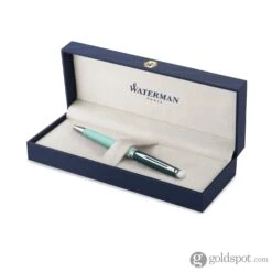 Waterman Hemisphere Colour Blocking Ballpoint Pen In Metal And Green Lacquer With Chrome Trim -Stationery Hub Cheap Store waterman hemisphere colour blocking ballpoint pen in metal and green lacquer with chrome trim 499