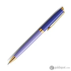Waterman Hemisphere Colour Blocking Ballpoint Pen In Metal And Purple Lacquer With Gold Trim -Stationery Hub Cheap Store waterman hemisphere colour blocking ballpoint pen in metal and purple lacquer with gold trim 166