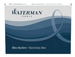 Waterman Ink Cartridges In Mysterious Blue - Pack Of 8